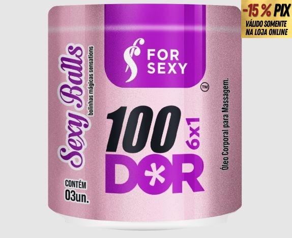 BOLINHA FUNCIONAL ANAL SEXY BALLS 100 DOR - FOR SEXY
