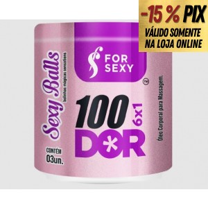 BOLINHA FUNCIONAL ANAL SEXY BALLS 100 DOR - FOR SEXY