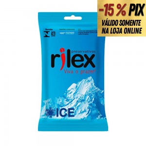 PRESERVATIVO LUBRIFICADO ICE 3 UNIDADES - RILEX