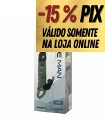 CAPA PENIANA COM ANEL PARA ESCROTO E VIBRADOR BRAVE MAN - BAILE