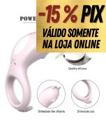 ANEL PENIANO COM ESTIMULADOR DE CLITÓRIS - CORA - S-HANDE