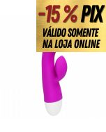 VIBRADOR RECARREGÁVEL COM ESTIMULADOR DE CLITÓRIS E PONTO G  ELI - 30 VIBRAÇÕES -  PRETTY LOVE