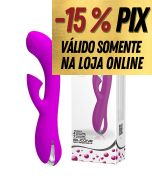 VIBRADOR DUPLO MOTOR COM SUCÇÃO NO CLITÓRIS RECARREGÁVEL - ROY - PRETTY LOVE