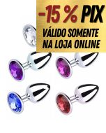 PLUG ANAL DE AÇO REDONDO - TAMANHO M 