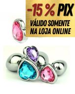 PLUG ANAL AÇO CORAÇÃO - TAMANHO P