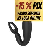 MASSAGEADOR DE PRÓSTATA COM ANEL - DEMON-RCT - S - HANDE