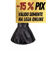 CORSELET MINI VESTIDO SENSUAL PRETO