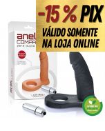 ANEL COMPANHEIRO 11 X 2,5 CM COM  VIBRO - PRETO