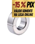 ANEL PENIANO EM AÇO INOX COM FECHO DE IMÃ 3,5CM X 2CM