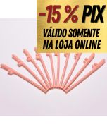 CANUDINHOS EM FORMATO DE PÊNIS - EMBALAGEM COM 10 UNIDADES