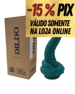 DILDO - PRÓTESE EM FORMATO DE TENTÁCULO COM VENTOSA