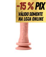 PRÓTESE CLASSIC CONVENCIONAL MACIÇA COM VENTOSA - BEGE- 16 X 4 CM - HOT FLOWERS