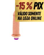 PRÓTESE FOGO DA PAIXÃO VIBRO INTERNO 15,5 X 4,2CM - HOT FLOWERS