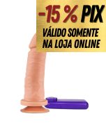 PRÓTESE FOGO DA PAIXÃO VIBRO EXTERNO - 15,5 X 4,5 - HOT FLOWERS