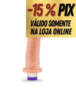 PRÓTESE FOGO DA PAIXÃO VIBRO INTERNO - 15,5 X 4,5CM - HOT FLOWERS