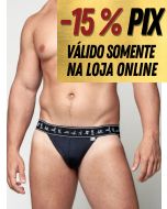 JOCK PRETA EM SUPLEX COM ELÁSTICO KAMA SUTRA GAY
