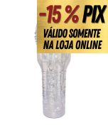 MASTURBADOR LANTERNA TRANSPARENTE EM FORMATO DE ÂNUS