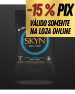PRESERVATIVO SKYN EXTRA LUBRIFICADO 3 UNIDADES - BLOWTEX 