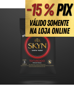 PRESERVATIVO SKYN TEXTURIZADO 3 UNIDADES - BLOWTEX 