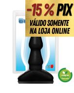 PLUG ANAL BI-FASE 13 X 2,5 CM - PRETO