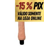 PROTESE CYBERSKIN COM VIBRAÇÃO - 20CM