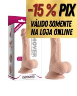 PRÓTESE REALÍSTICA EM CYBERSKIN COM VÉRTEBRA - 19,3CM X 3,5CM