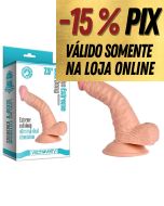 PRÓTESE PÊNIS REALÍSTICO EM CYBERSKIN 19CM X 3CM