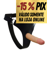 PRÓTESE REALÍSTICA COM CINTA 18 X 3,5 CM - REAL PETER