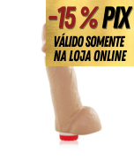 PRÓTESE REALÍSTICA ROCCO COM VIBRO  21 X 6 CM - REAL PETER 