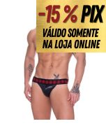 JOCK CIRRE PRETO COM ELÁSTICO XADREZ - SD