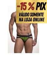 JOCK ARRASTÃO PRETO COM FORRO VERDE - SD