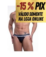    JOCK ELASTICO TRICOLOR PRETO - SD