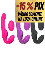 S-HANDE NANA - VIBRADOR DUPLA PENETRAÇÃO RECARREGÁVEL USB COM CONTROLE REMOTO 
