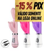 VIBRADOR PARA PONTO G E CLITÓRIS RECARREGÁVEL VIA CABO USB