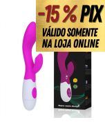 VIBRADOR SILICONE DOIS MOTORES E 30 VELOCIDADES