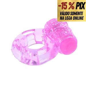 ANEL PENIANO COM VIBRO BORBOLETA