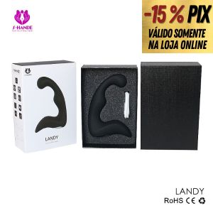 S-HANDE LANDY - ESTIMULADOR DE PRÓSTATA TRIPLO VIBRO COM 9 VIBRAÇÕES RECARREGÁVEL USB 