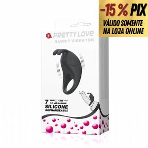 PRETTY LOVE RABBIT VIBRATOR - ANEL PENIANO RECARREGÁVEL COM 7 MODOS DE VIBRAÇÕES