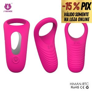 S-HANDE HIMAN-RCT - ANEL PENIANO RECARREGÁVEL COM VIBRO E CONTROLE REMOTO