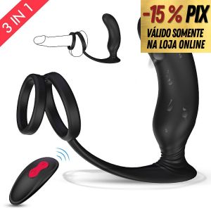 ANEL PENIANO COM PLUG ANAL RECARREGÁVEL - LANCO - RCT - S-HANDE