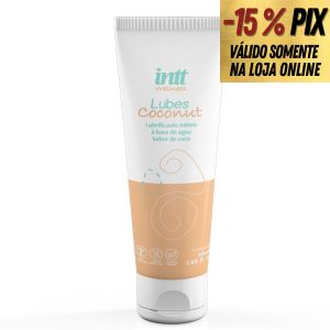 LUBES COCONUT LUBRIFICANTE À BASE DE ÁGUA BEIJÁVEL SABOR COCO - INTT