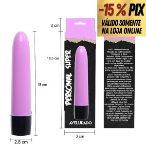 VIBRADOR CLÁSSICO PERSONAL 18 CM - AVELUDADO