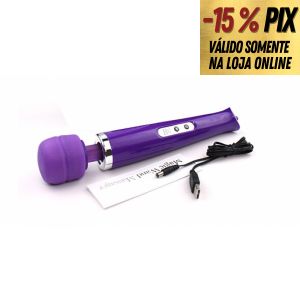 VARINHA MÁGICA 36 CM - VIBRADOR RECARREGÁVEL USB
