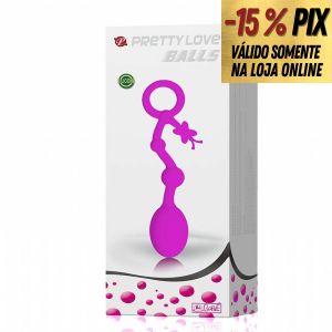 PLUG ANAL ESFERAS EM SILICONE - PRETTY LOVE