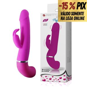 PRETTY LOVE HENRY  - VIBRADOR DUPLO MOTOR RECARREGÁVEL QUE EJACULA 