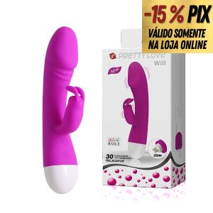VIBRADOR SILICONE RECARREGÁVEL WILL - PRETTY LOVE
