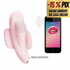 VIBRADOR PARA CALCINHA COM CONTROLE WIRELESS E APLICATIVO PARA SMARTPHONE - PRETTY LOVE