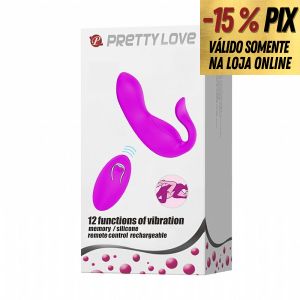 PRETTY LOVE TYLER - VIBRADOR DE CASAL EM SILICONE CIRÚRGICO COM CONTROLE