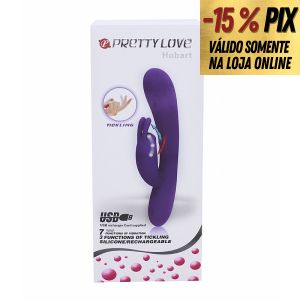 VIBRADOR COM MOVIMENTO DE DEDILHAR HOBART - PRETTY LOVE