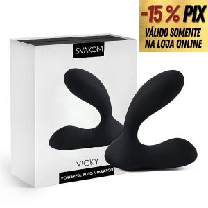 SVAKOM VICKY - ESTIMULADOR DE PRÓSTATA RECARREGÁVEL EM SILICONE CIRÚRGICO